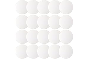 JULBEAR Door Stopper Wall Protector, 12PCS Door Knob Stoppers Wall Protector with Strong Back Adhesive,Quiet, Shock, Absorbent Silicone, Door Handle Bumpers and Protect Wall Surfaces (Round 2 inch)