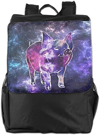 Watercolor Pig Tattoos Travel Casual Backpack Hiking Rucksack School Bag Daypack