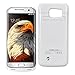 Galaxy S6 Edge Battery Case,BEAOK 4200mAh External Battery Charger Case Protection Cover Rechargeable Power Bank for Samsung Galaxy S6 Edge( White)