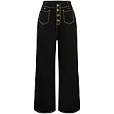 Women's 2025 High Waisted Wide Leg Jeans for Women Stretchy Bell Bottom Jeans Flare Denim Pants