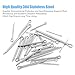 DYWISHKEY 160PCS 304 Stainless Steel Cotter Pin Assortment Kit