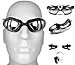 Swimming Goggles with Premium Case, Nose Clip, Ear Plugs - Pro Performance Adult Triathlon Swim Goggle with 100% UV Protection and Anti Fog Technology for Men and Women - NEW DESIGN!