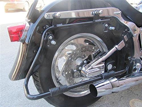 Chrome Saddlebag Saddle bag Conversion Bracket For Harley Heritage Softail 84-13