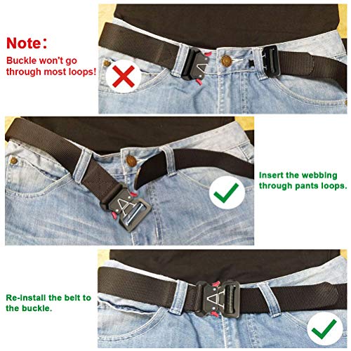 image for WONDAY Tactical Belt, Military Style Durable Nylon Belt,2019 New Quick