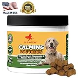 In Motion Anxiety Calming Treats for Dogs- Anti Anxiety & Stress Relief Treats for Small, Medium & Large Dogs - Organic Hemp Oil & Valerian Root for Barking, Storms & Travel - Bacon Flavor - 120 Count