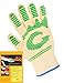 G & F 1684L Dupont Nomex & Kevlar Heat Resistant Gloves, Oven Gloves, BBQ Gloves, Large, 1 Pair