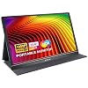 Portable Monitor – KYY 15.6” FHD 1080P Portable Laptop Monitor USB C HDMI Gaming Monitor Ultra-Slim IPS Display w/Smart…