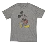 Mickey Mouse Classic Disney Vintage Style Mighty Fine Adult T-Shirt Tee Select Shirt Size: Large
