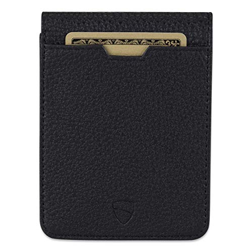 Vaultskin MANHATTAN Slim RFID Blocking Bifold Leather Wallet for Men - Minimalist Front Pocket Card Holder, Holds 9 Cards & Cash, Premium Italian Leather