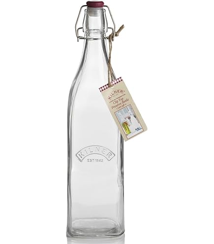 Amazon.com: Kilner Swing Top Glass Bottle | 1L: Home & Kitchen