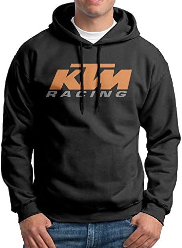 KTM Racing Men's Fleece Pullover Hoodie Jackets Black