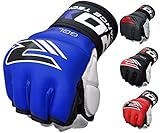 RDX Cow Hide Leather MMA Grappling Gloves Cage Fighting UFC Sparring Glove Training T1