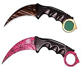 KARAMBIT Tactical Knife By Magnolia Gear | CSGO Knife | Neck Knife Easy To Carry with Rope, Sheath and Sharpener | Perfect Hunting Knife, Fishing Gear Camping, Survival or Personal Self Defense