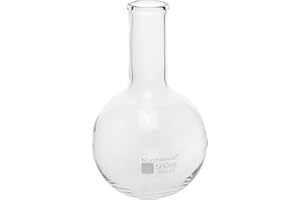 Norchemist Glass Long Neck Flat Bottom Florence Flask, Borosilicate Glass, Heavy Wall (500 ml)