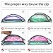 Dolores Women's PVC Hologram Fanny Pack Belt Waist Bum Bag Laser Travel Beach Purse, Iridescence