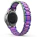 MoKo Gear S2 Watch Band, Universal Stainless Steel Watch Band Strap Bracelet + Connector for Samsung Gear S2 SM-R720 & SM-R730 SmartWatch (NOT FIT Gear S2 SM-R735), COLORFUL