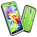 Galaxy S5 Case, SUPCASE [Heavy Duty] [Unicorn Beetle Pro Series] Full-body Rugged Case with Built-In Screen Protector for Samsung Galaxy S5 Case, Dual Layer Design Impact Resistant Bumper (Green/Gray)
