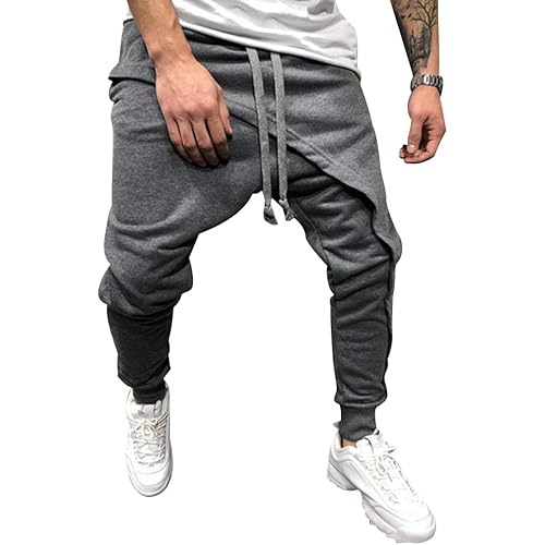 lexiart Mens Fashion Athletie Cargo Pants - Casual Joggers Sweatpants Slim Fit Pants