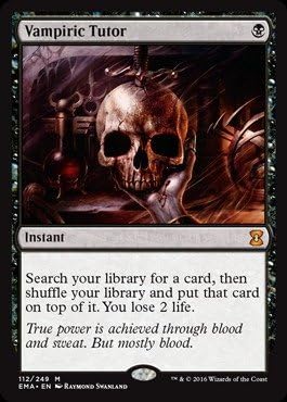 Amazon Com Magic The Gathering Vampiric Tutor 112 249 Eternal Masters Toys Games