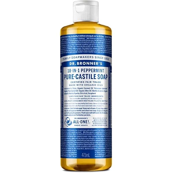 Dr. Bronner's ペパーミント石鹸 3,776ml Amazon.com : Dr. Bronner's - Pure-Castile Liquid Soap