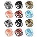 SUBANG 12 Count Hair Jaw Clips Hair Clamps Vintage Simple Irregular Non Slip Claw Clips Hair Accessories for Women and Girls,6 Colors