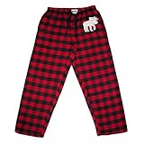 Lazy One Men's Moose Plaid Flannel PJ Pant