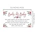 Floral Baby Shower Bring a Book Insert - 50 Count