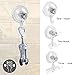 Suction Cup Hooks, BUDGET & GOOD Reusable Waterproof Shower Hook, 4Pcs Vacuum Suction Hooks - Razor Holder - Wreath Hook - Multi-Use for Bathroom Kitchen Office, Storage & Organization for Accessories
