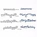 Dies Cut Embossing Cutting Die Embossing Words Hello Love Happy Thank You Congratulations for DIY Scrapbooking Photo Album Decorative Metal Stencils DIY Paper Cards Making (Set 10)