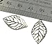 Baosity 100 Pieces Silver Hollow Filigree Charms Leaf Pendant Bracelet Jewellery Finding DIY Crafts Making Beads