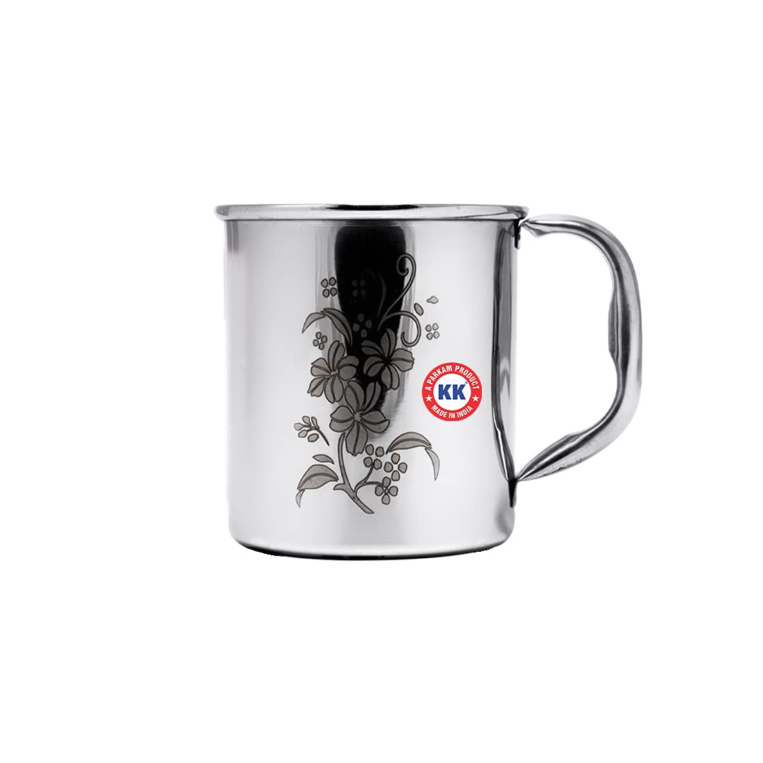 Buy 100 Pure Heavy Stainless Steel Mug in K.K Brand for Multi Purpose Uses / Tea Mug / Coffee