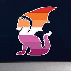 Dark Spark Decals LGBT Pride Lesbian Flag Dragon
