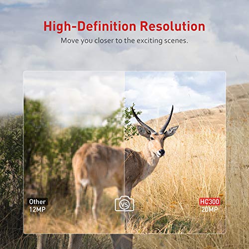 Victure-Trail-Game-Camera-20MP-1080P-Full-HD-with-Night-Vision-Motion-Activated-Waterproof-IP66-Wildlife-Trap-Camera-No-Glow-Infrared-with-for-Hunting-and-Wildlife-Watching