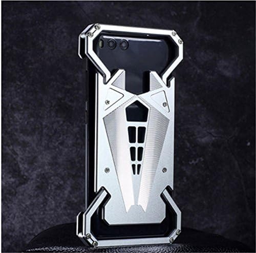 Xiaomi Mi 6 Case,DAYJOY Luxury Cool Design Spider Style Premium Aluminum Metal Bumper Frame Shockproof Case Cover Shell with Replaceable Ring Bracket backplane for Xiaomi Mi 6(SILVER)