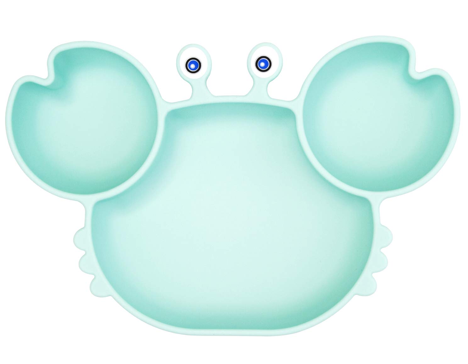 Linowos Silicone Suction Plate for Toddlers Toddler & Kid, Baby Bowl Dish Non-Slip Fits for Most Highchairs Trays, BPA Free Microwave Dishwasher Safe