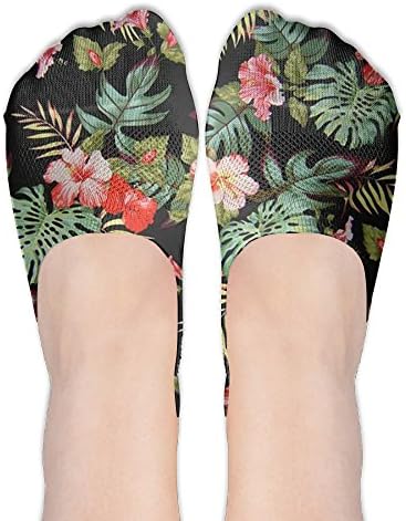 Hawaii Pattern Aloha Hawaii Socks Boat Low Cut Thin No Show Deodorant Sock Non Slip For Women