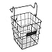 Modular Black Metal Mesh Wire Hanging Kitchen & Dining Utensils Storage Basket / Bathroom Toiletries Holder Basket