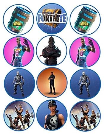 Fortnite Cupcake Toppers Edible 2 12 Per Sheet Amazon Com - image unavailable