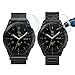 Valkit for Galaxy Watch (46mm) Bands, 2-Pack 22mm Stainless Steel Band + Milanese Loop Mesh Strap Replacement Metal Band Brecelet Sets, Compatible Samsung Galaxy Watch 46mm SM-R800 Smartwatch, Black