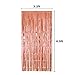 AYE 3 Pack Foil Curtains Metallic Fringe Curtains Rose Gold Shimmer Curtain for Party Decorations-Sold Store