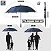 ZEKAR 54/62/68 inch Windproof Large Vented UV Protection and Classic Pongee Fabric Golf Umbrella, Double Canopy Rain Sun Oversized Stick Umbrellas Women Men