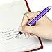 F-color Black Ink 2 in 1 Ultralight Capacitive Stylus & Ballpoint Pen Dual Designed for Touch Screen, such as iPhone 6, iPhone 5, iPad, iPod, Android,Samsung Galaxy S6, HTC One M9, LG, Sony, Tablet