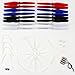 AVAWO Upgraded 4 Colors Syma X5UW X5UC Spare Parts Main Blade Propellers & Motor & Propeller Protectors Blades Frame & Landing Skid Included Mounting Screws for RC Mini Quadcopter Toy