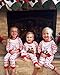 Flying Reindeer Toddler Kid Boys Girls Christmas pajama T shirt+long pants A7169 (7-8 Years, White)