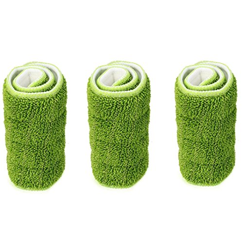 image for 3pcs Reusable Microfiber Mop Pads, Staron Household Dust Spray Mop Cle
