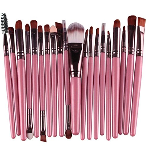 Tenworld Pro 20 pcs Makeup Brush Set Tools Make-up Toiletry Kit Brush Set