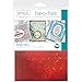 Gina K Designs Holiday Colors Fancy Foil 6 x 8 inch Sheets - Sparkling Silver, Glittering Green and Radiant Red with Storage Pocket