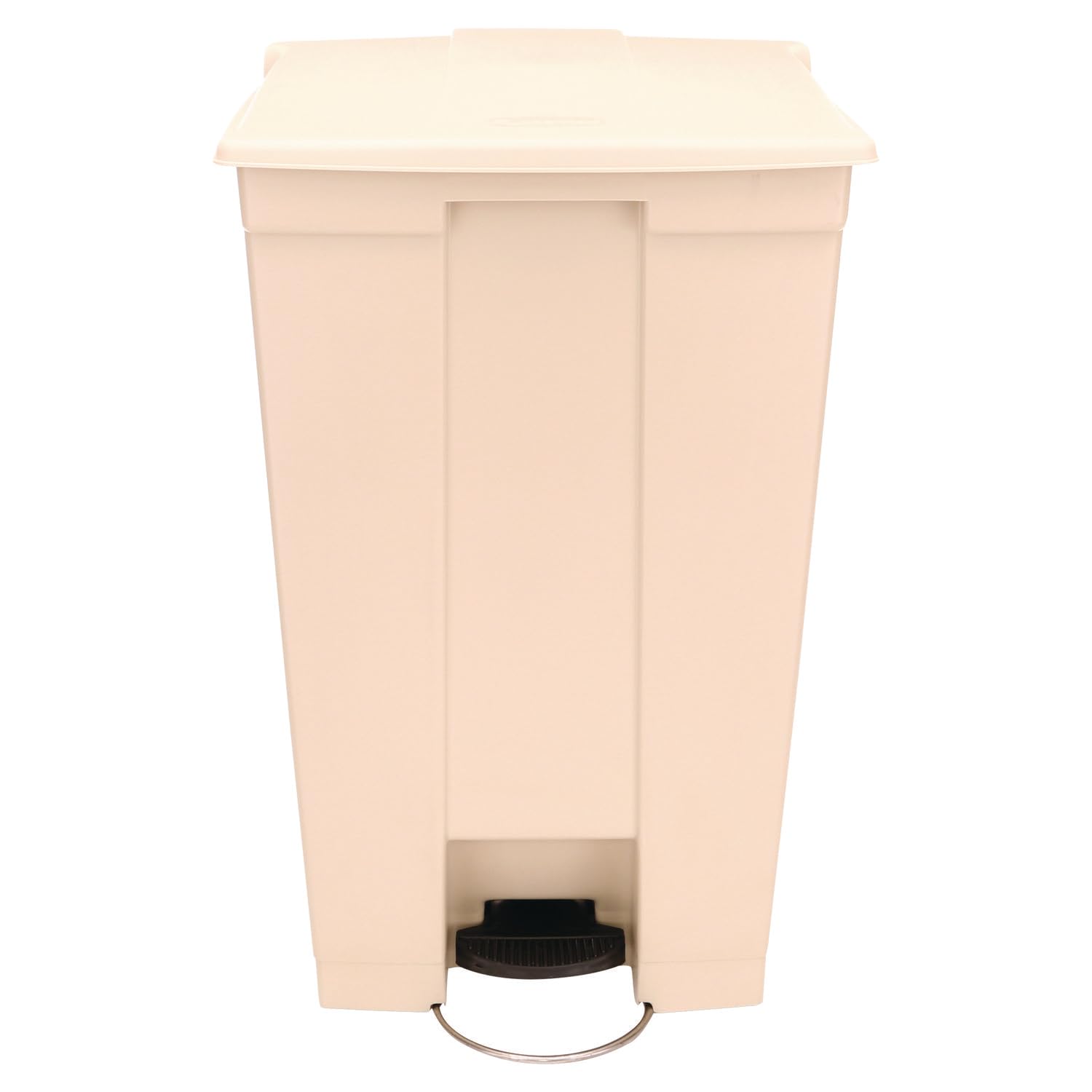 Rubbermaid Commercial 23gal HDPE Step On Mobile Trash Can - Beige