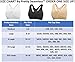 3-Pack Butterfly Lace Back Women's Seamless & Wirefree Comfort Bra with Removable Pads, by Pretty Seamless (XX-Large, Black, White and Nude)