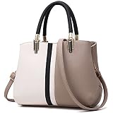 IHAYNER Women's Leather Tote Bag With Pompon - Top Handle Shoulder Purse, Large Capacity, White - View #6